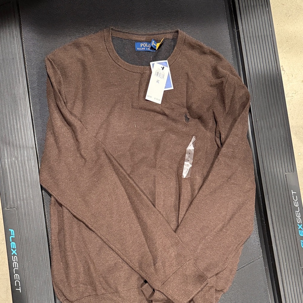 Polo by Ralph Lauren Brown Crewneck Sweater